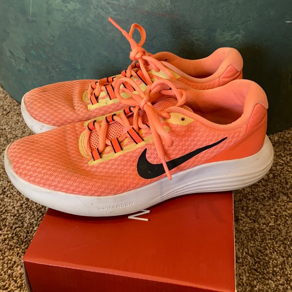 Nike tennis shoes- bright Orange